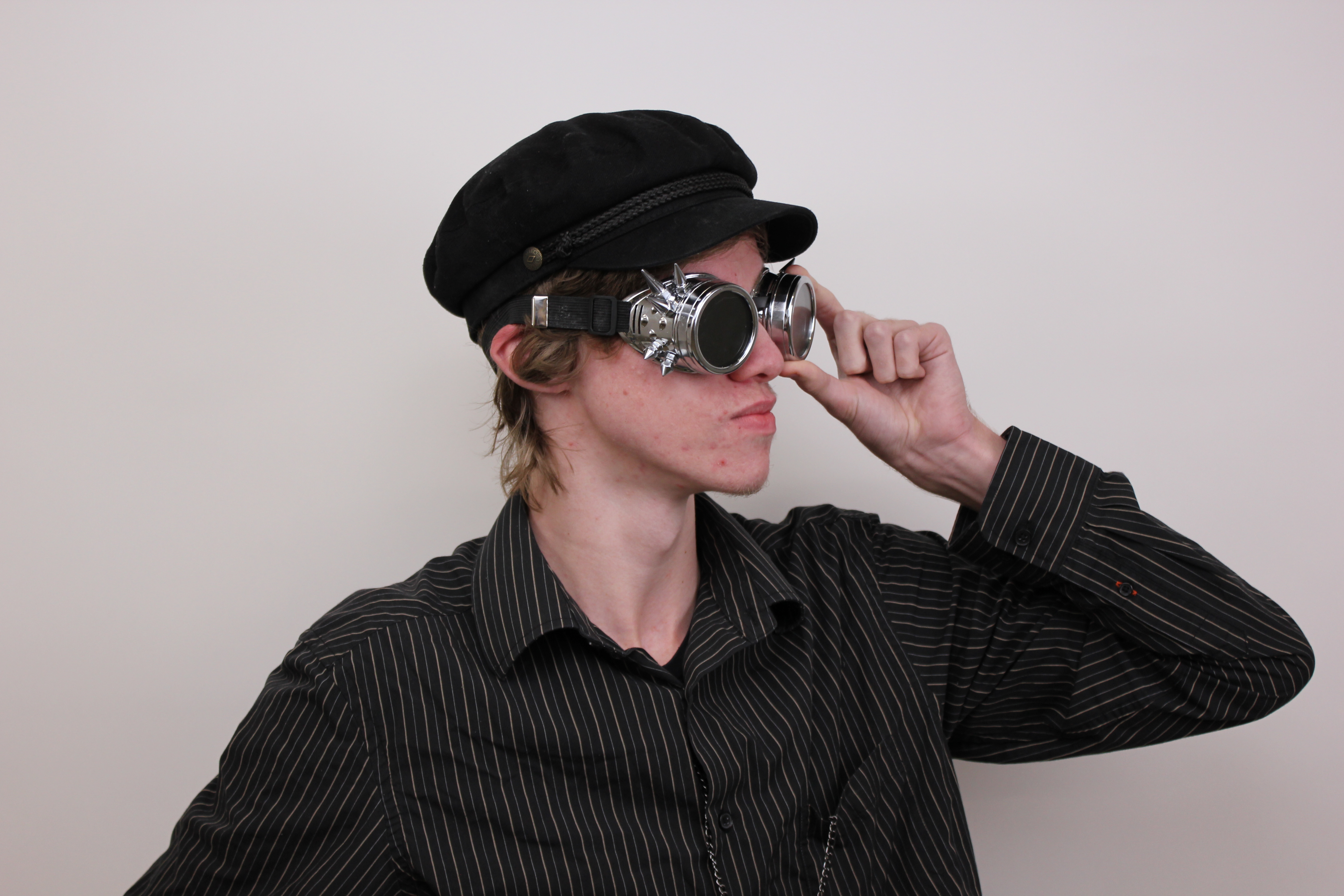 A portrait of the designer.